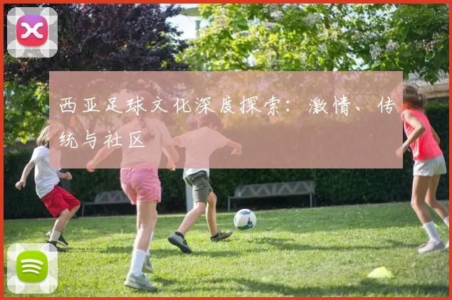 西亚足球文化深度探索:激情、传统与社区
